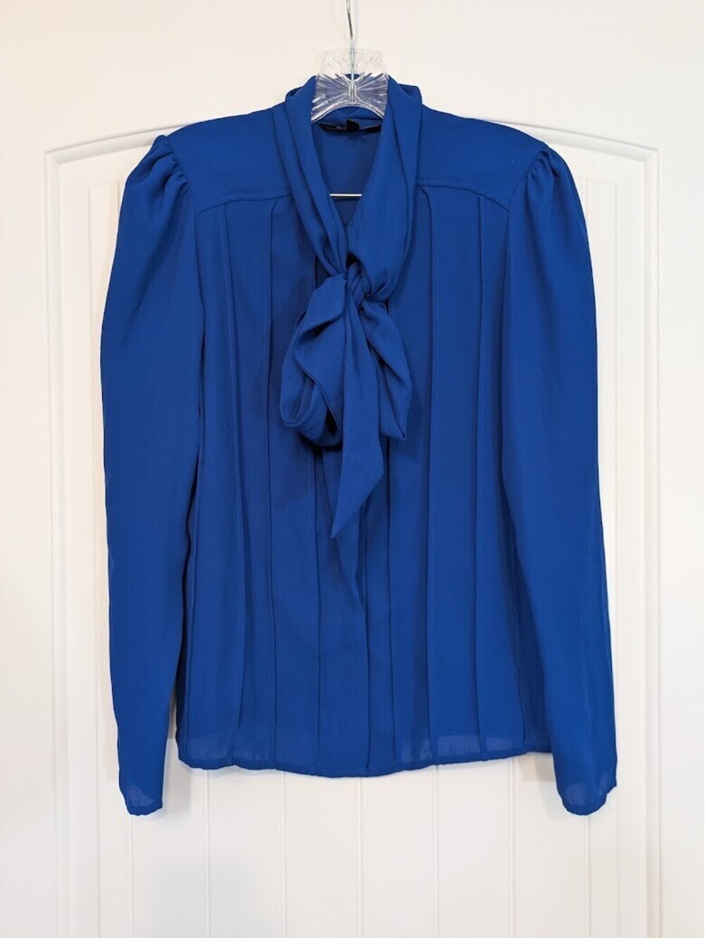 💙 Eva Longoria Tie‑Front Blouse (Small) | NWT | elegant for work or dinner